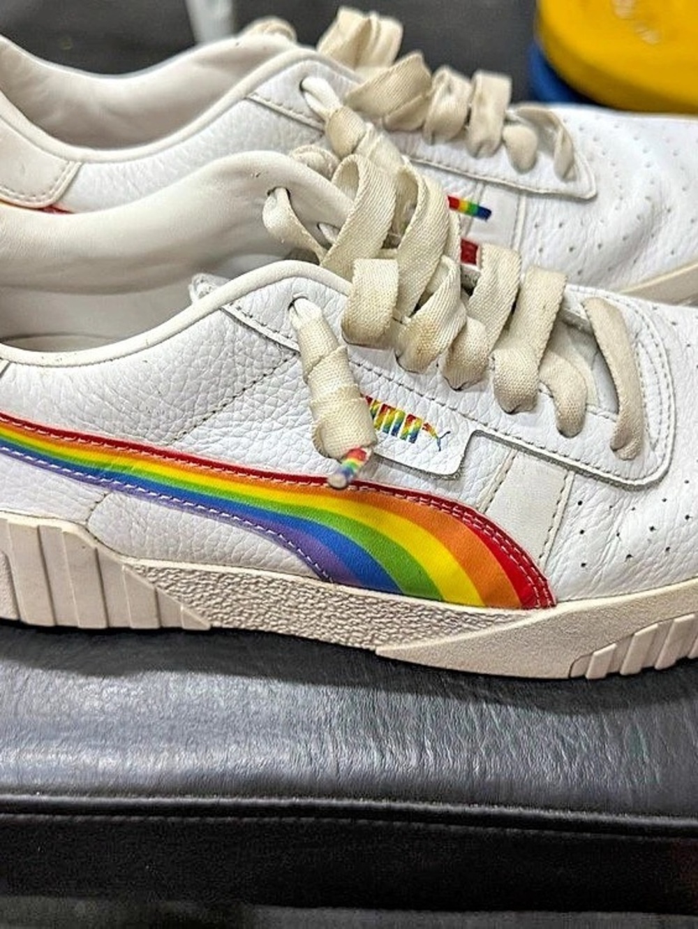 Puma Cali Platform Rainbow Sneakers White US